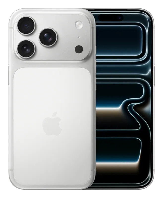 iPhone 17 Pro Prateado, traseira e frente