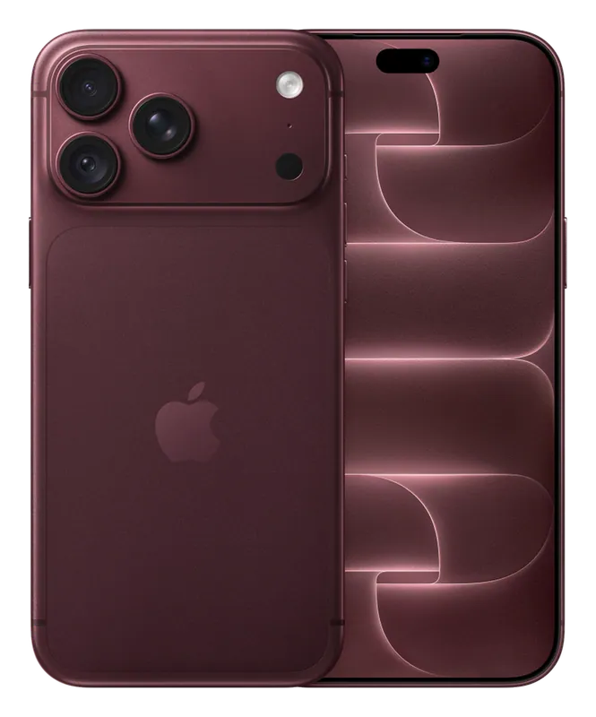 iPhone 18 Pro Max Bordô, traseira e frente